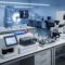 Advanced biomedical lab equipment in a modern laboratory setting