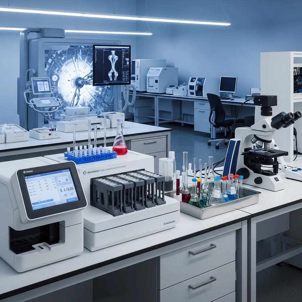 Advanced biomedical lab equipment in a modern laboratory setting